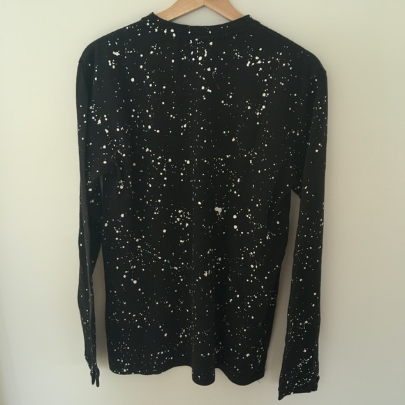 NWT Jungmaven hemp tee Black splatter paint Baja long sleeve tee size M - Picture 7 of 10